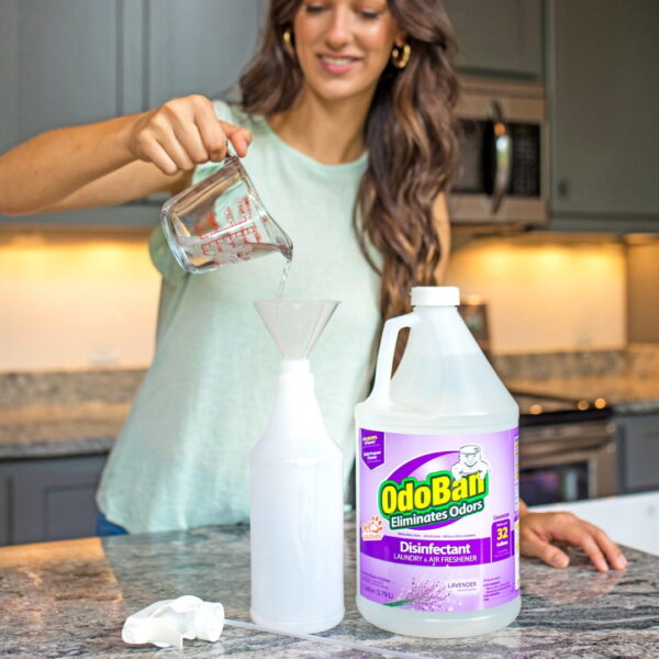 OdoBan Disinfectant Concentrate and Odor Eliminator, 2 Gallons, Lavender Scent - Image 2