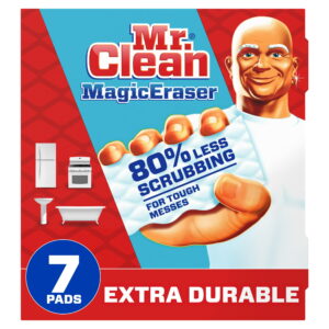 Mr. Clean Magic Eraser Extra Durable All-Purpose Cleaning Pads with Durafoam, 7 Ct