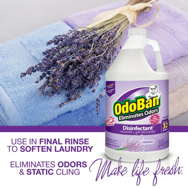 OdoBan Disinfectant Concentrate and Odor Eliminator, 2 Gallons, Lavender Scent - Image 9